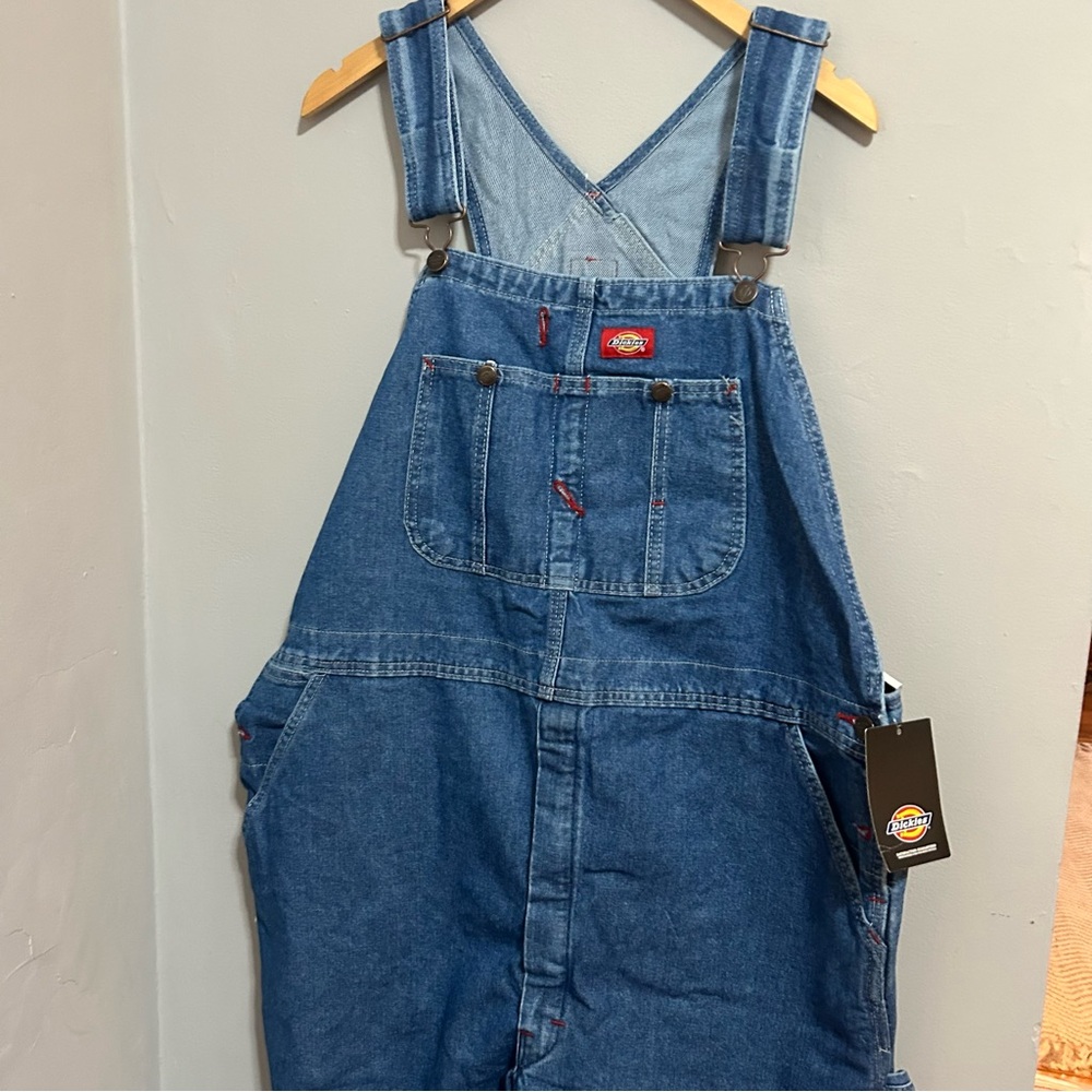 Dickies Indigo Bib Overalls NWT 38x34 - Picture 2 of 7